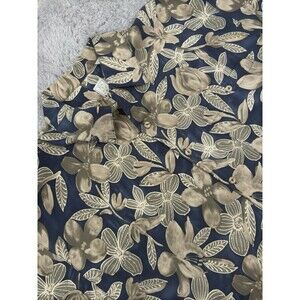 Bumka Bibas 100% Silk Button Up‎ Hawaiian Style Shirt L Cocktails
